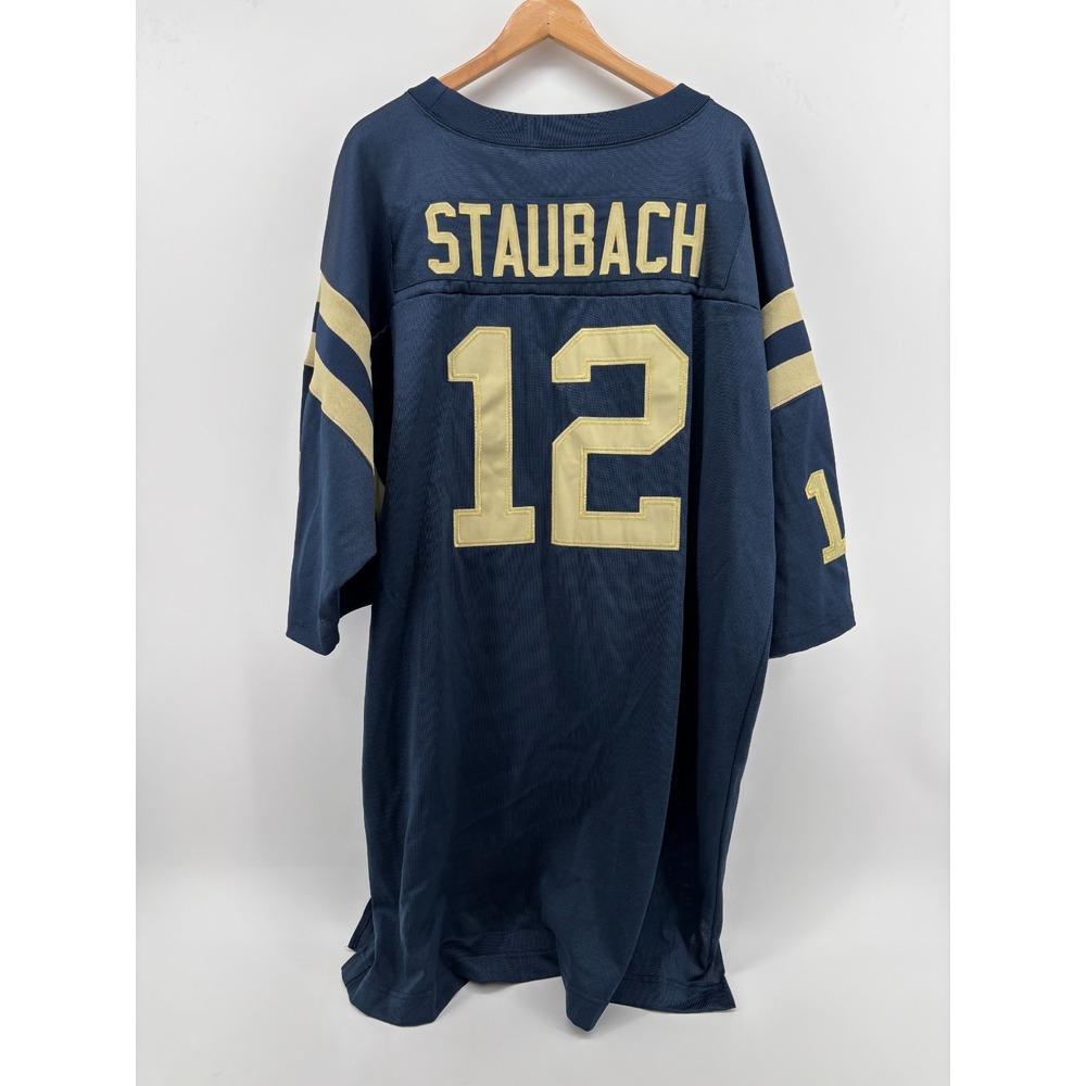 Navy Midshipmen Adidas Heisman Throwback Jersey Mens Blue 56 Roger Staubach #12